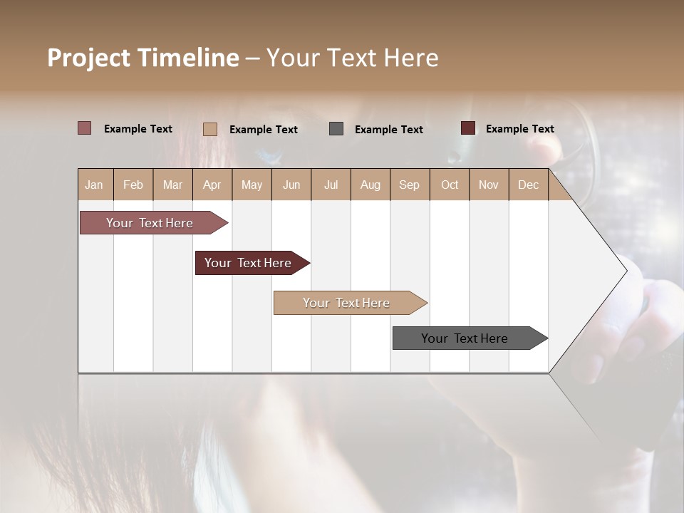 Confident Head Picture PowerPoint Template