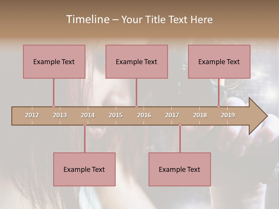 Confident Head Picture PowerPoint Template