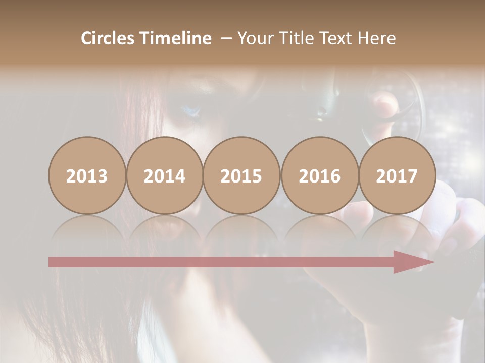 Confident Head Picture PowerPoint Template