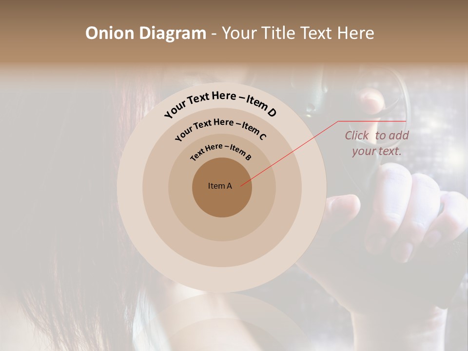 Confident Head Picture PowerPoint Template