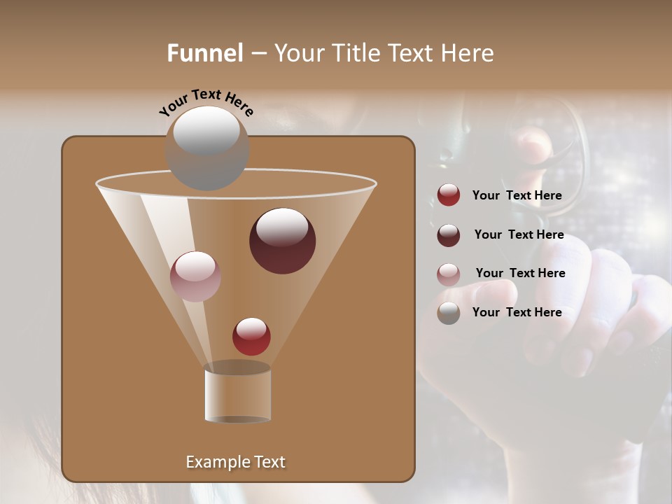 Confident Head Picture PowerPoint Template