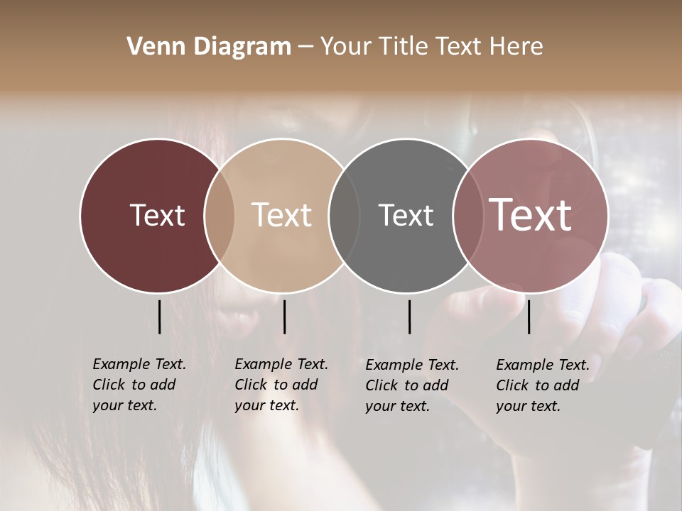 Confident Head Picture PowerPoint Template
