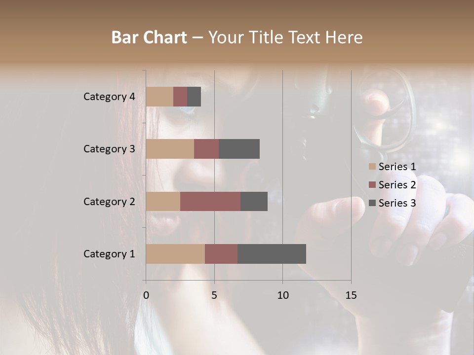 Confident Head Picture PowerPoint Template