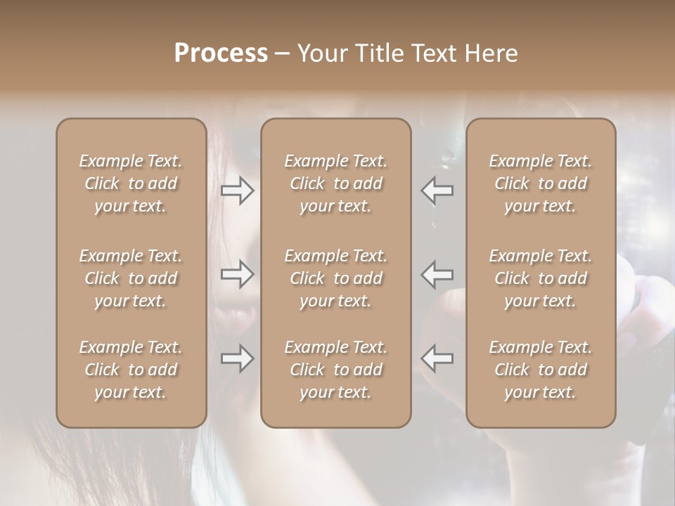 Confident Head Picture PowerPoint Template