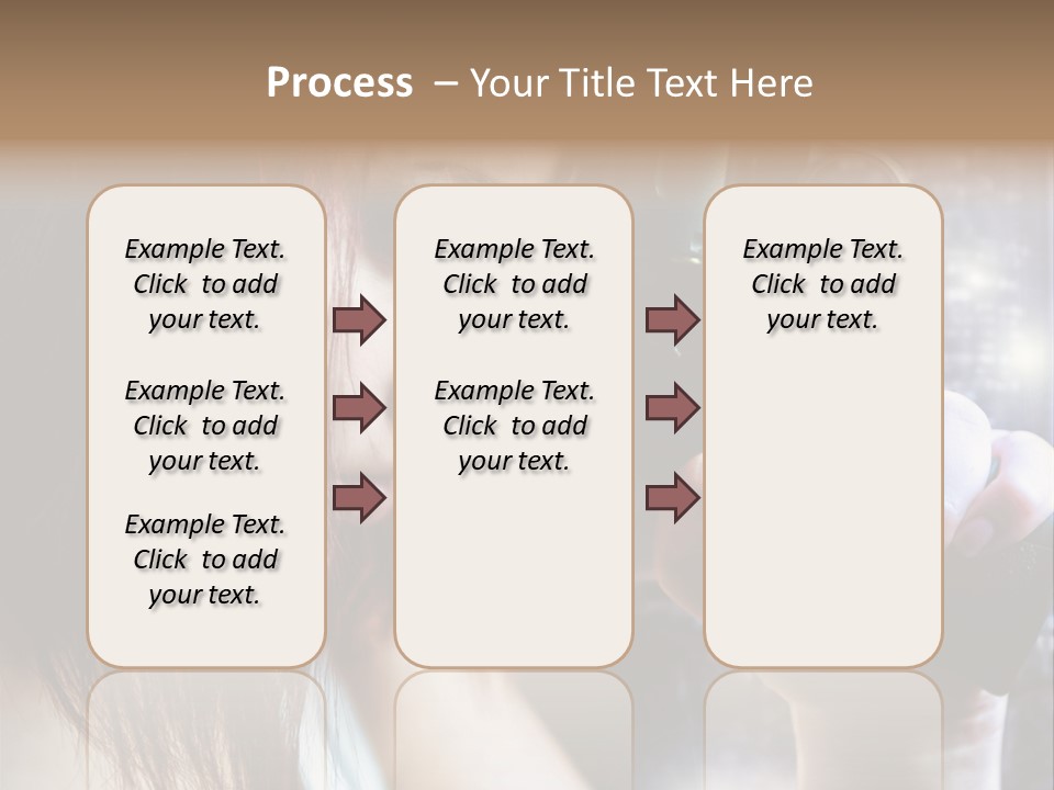Confident Head Picture PowerPoint Template