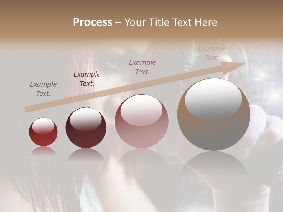 Confident Head Picture PowerPoint Template