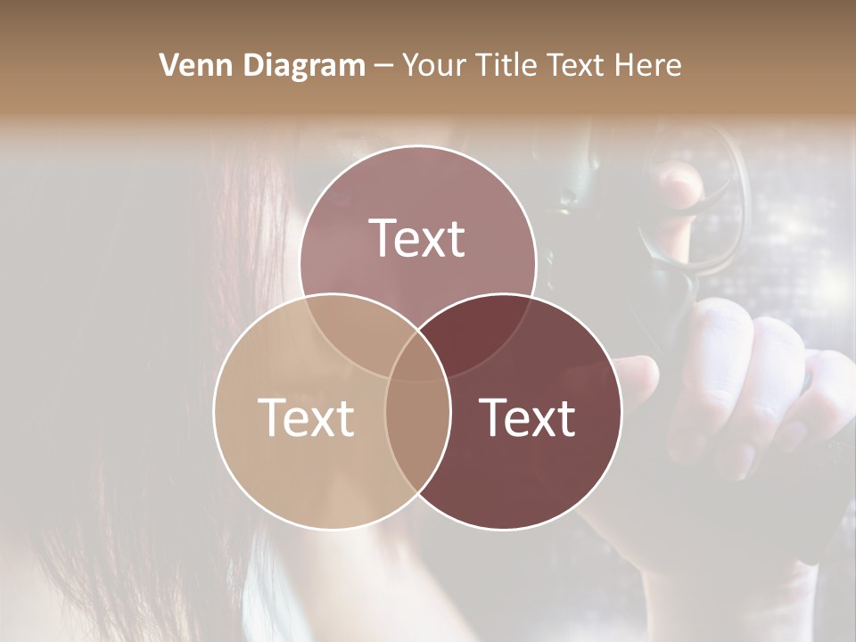 Confident Head Picture PowerPoint Template