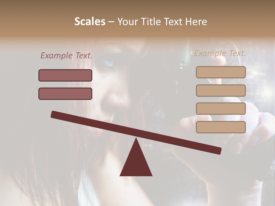 Confident Head Picture PowerPoint Template