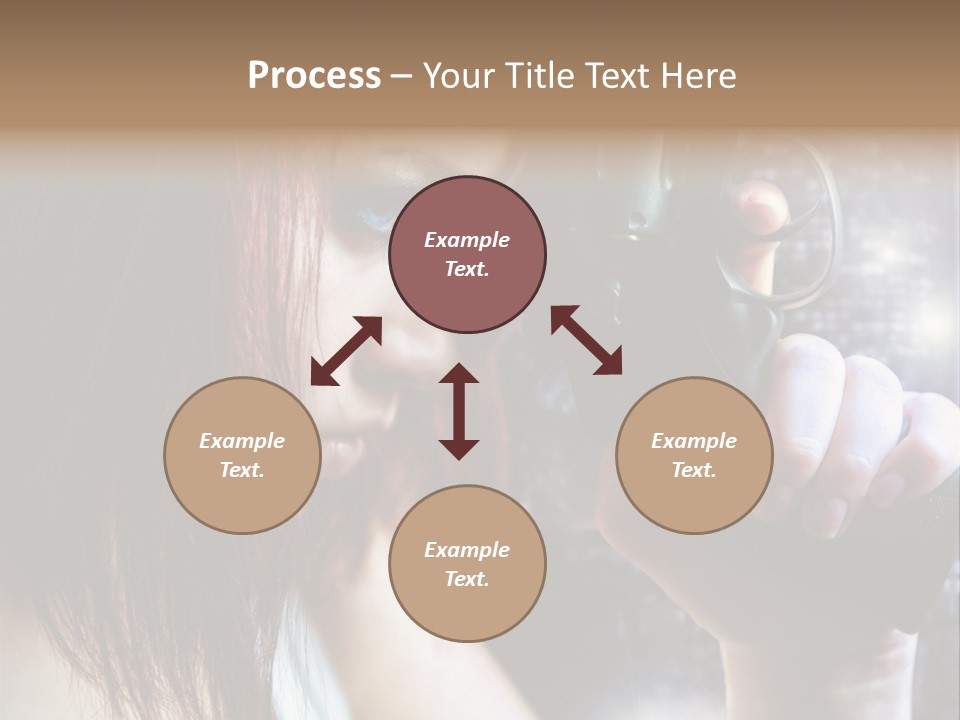 Confident Head Picture PowerPoint Template