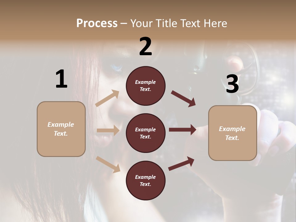 Confident Head Picture PowerPoint Template