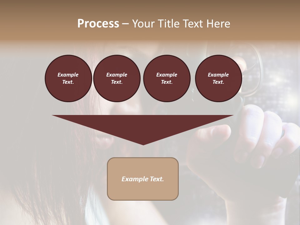 Confident Head Picture PowerPoint Template