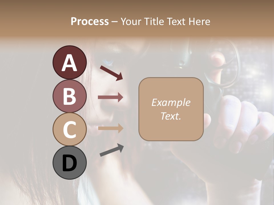 Confident Head Picture PowerPoint Template