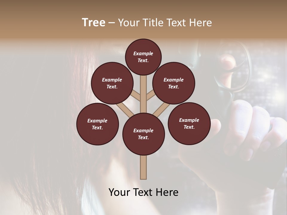 Confident Head Picture PowerPoint Template