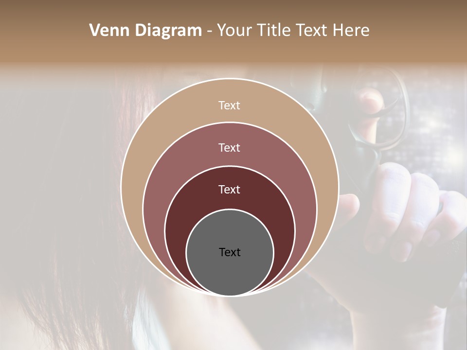 Confident Head Picture PowerPoint Template