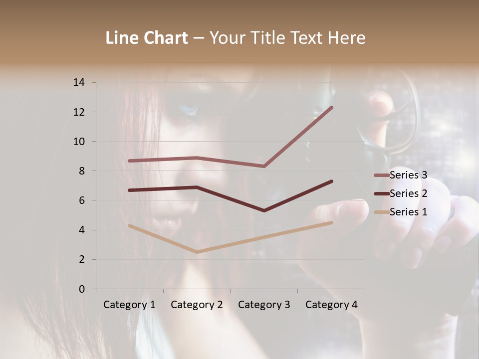 Confident Head Picture PowerPoint Template