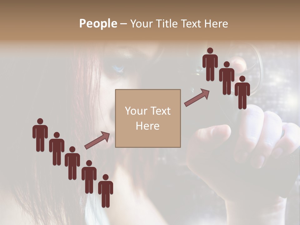 Confident Head Picture PowerPoint Template
