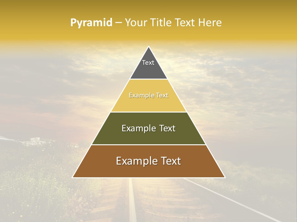 Road Gravel Yellow PowerPoint Template