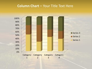 Road Gravel Yellow PowerPoint Template