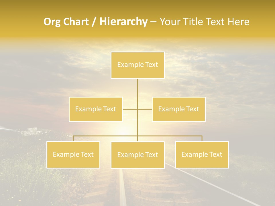 Road Gravel Yellow PowerPoint Template
