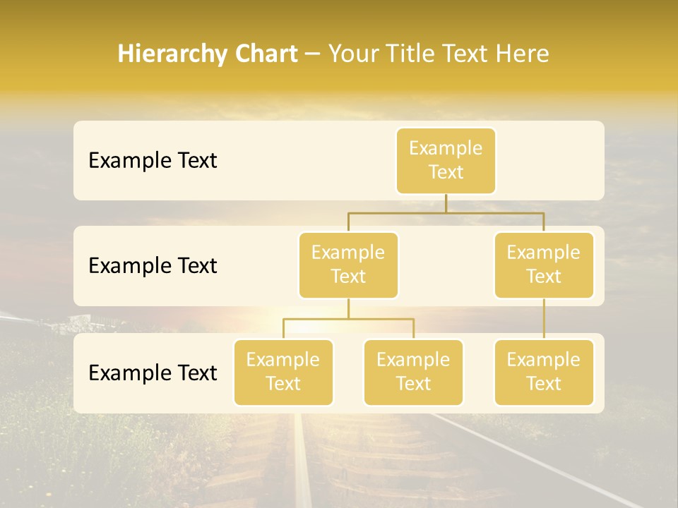 Road Gravel Yellow PowerPoint Template