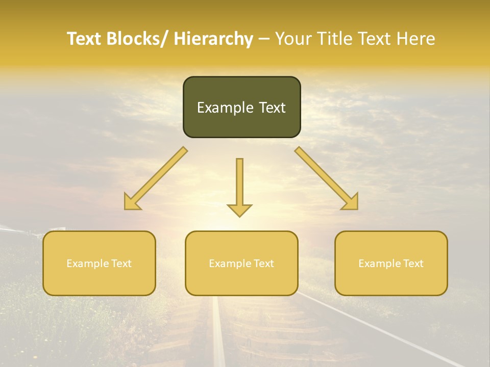 Road Gravel Yellow PowerPoint Template