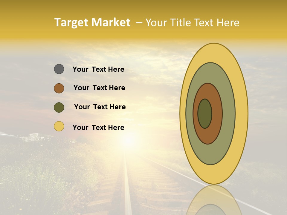 Road Gravel Yellow PowerPoint Template