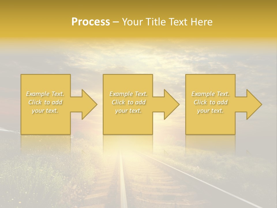 Road Gravel Yellow PowerPoint Template