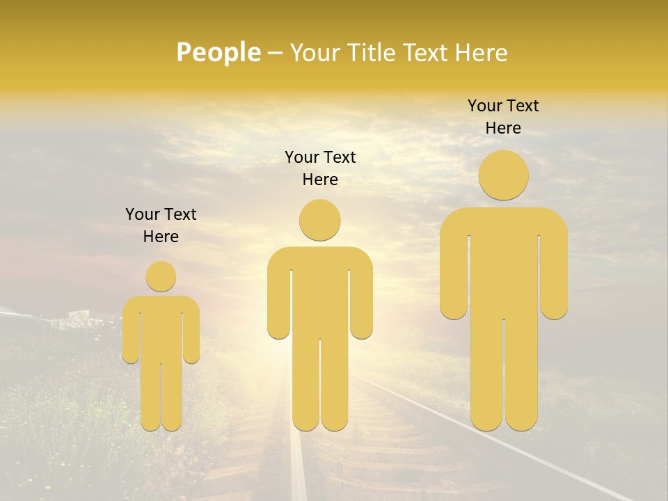 Road Gravel Yellow PowerPoint Template