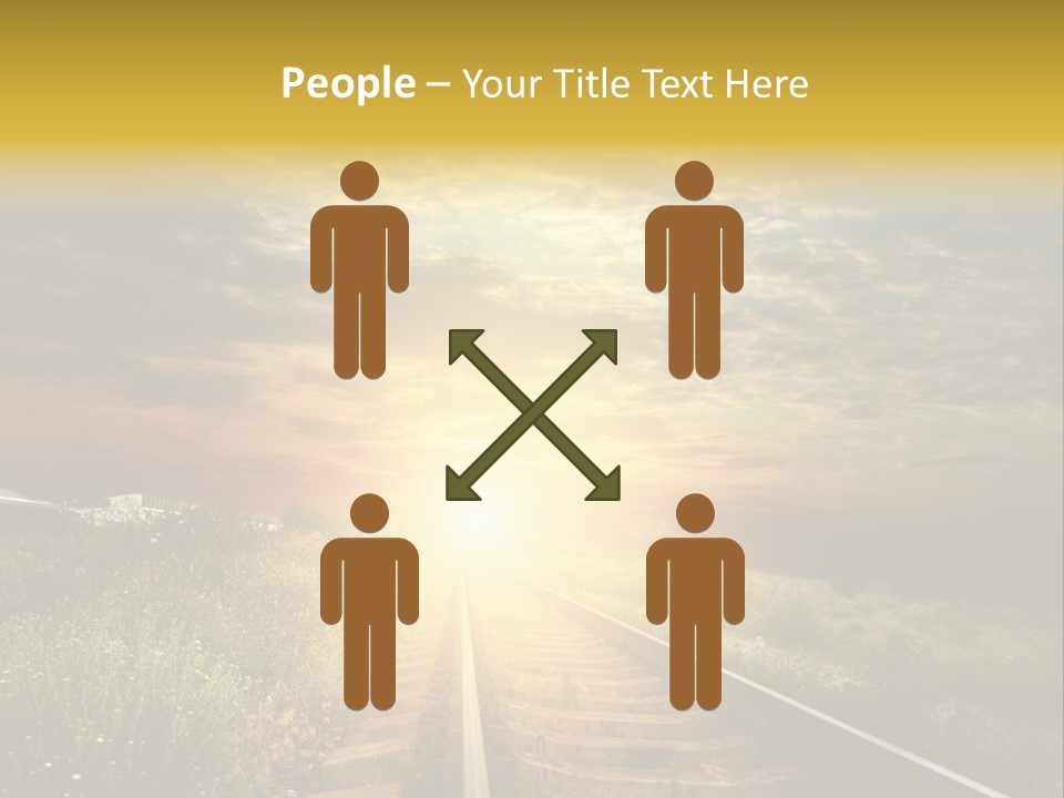Road Gravel Yellow PowerPoint Template