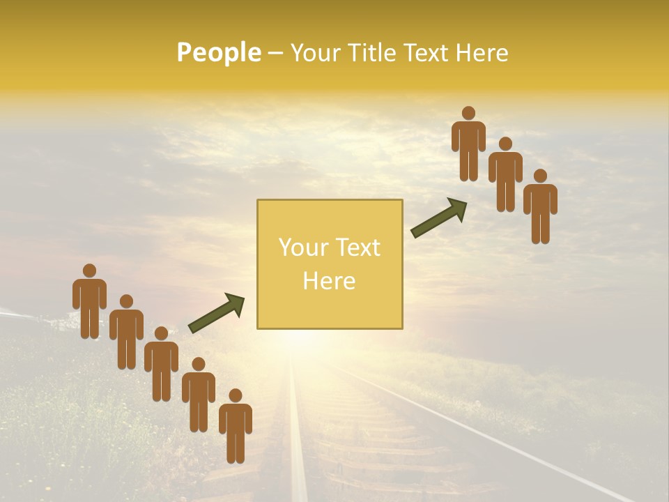 Road Gravel Yellow PowerPoint Template