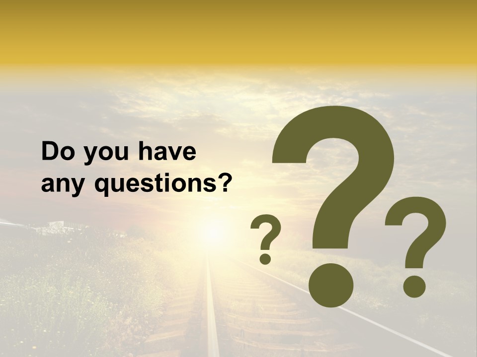 Road Gravel Yellow PowerPoint Template