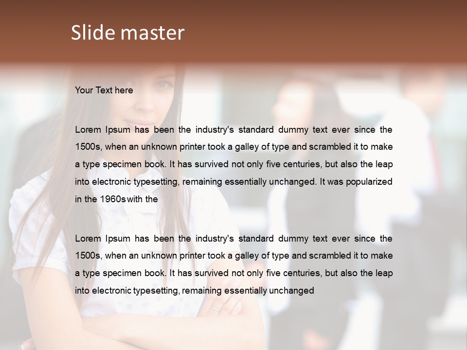 Looking Face Work PowerPoint Template