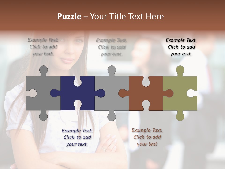 Looking Face Work PowerPoint Template