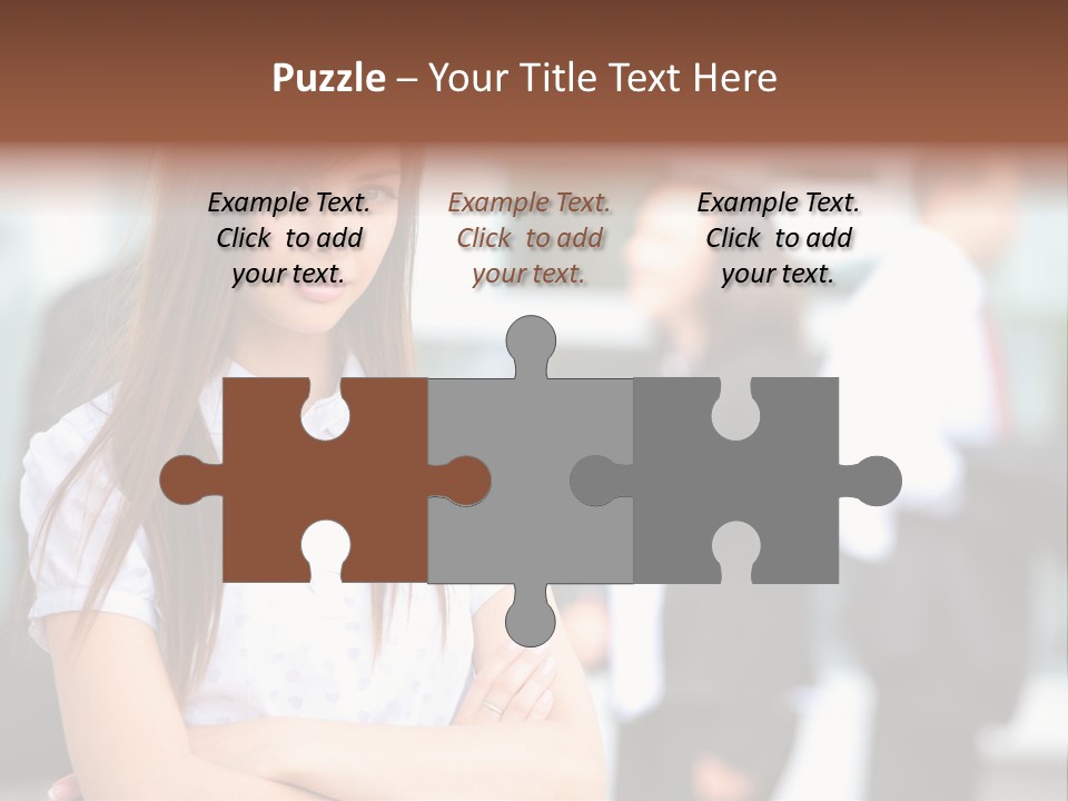 Looking Face Work PowerPoint Template