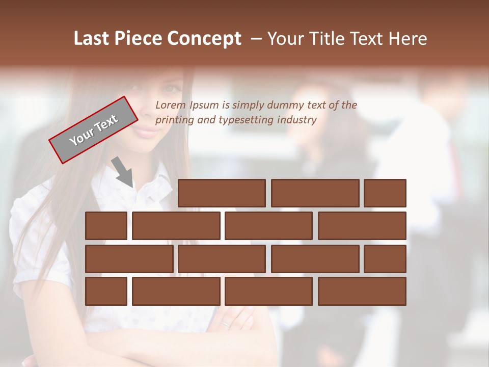 Looking Face Work PowerPoint Template