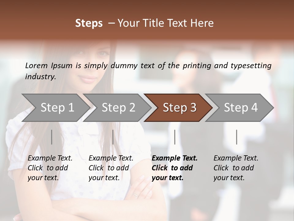 Looking Face Work PowerPoint Template
