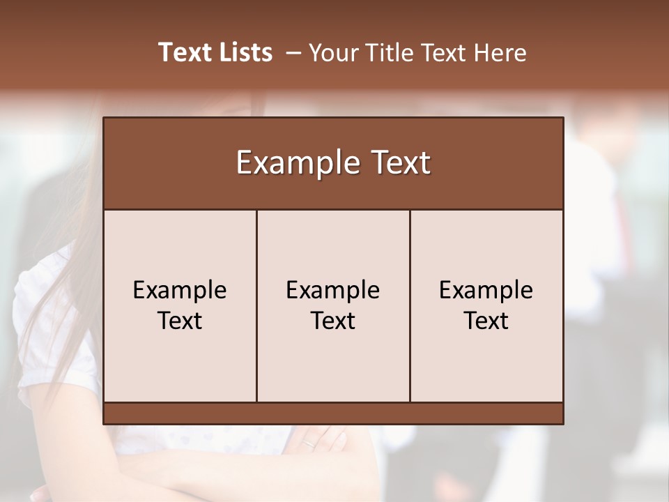 Looking Face Work PowerPoint Template