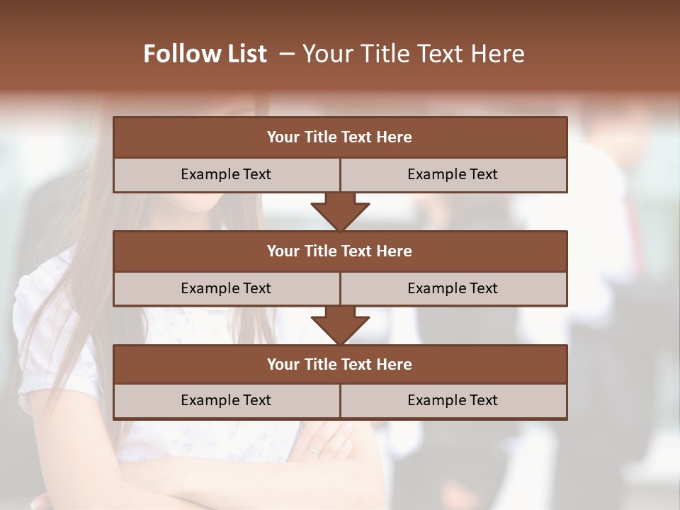 Looking Face Work PowerPoint Template