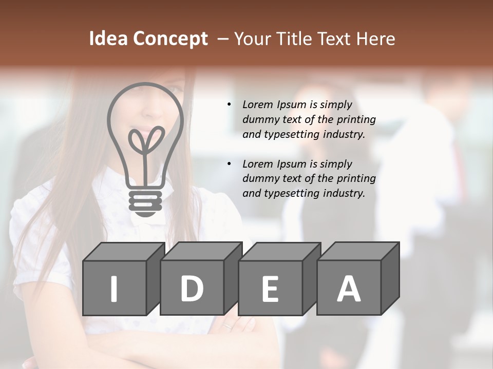 Looking Face Work PowerPoint Template