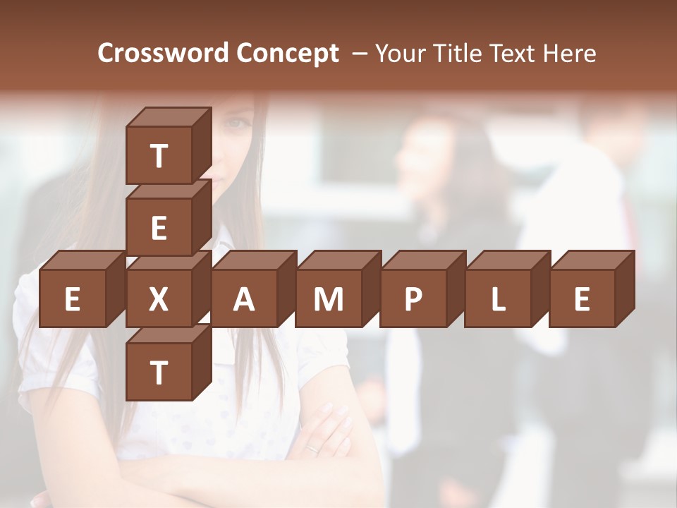 Looking Face Work PowerPoint Template