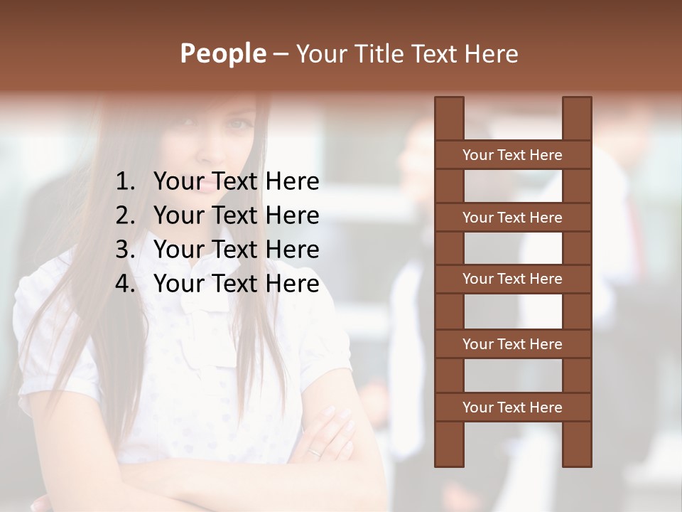 Looking Face Work PowerPoint Template
