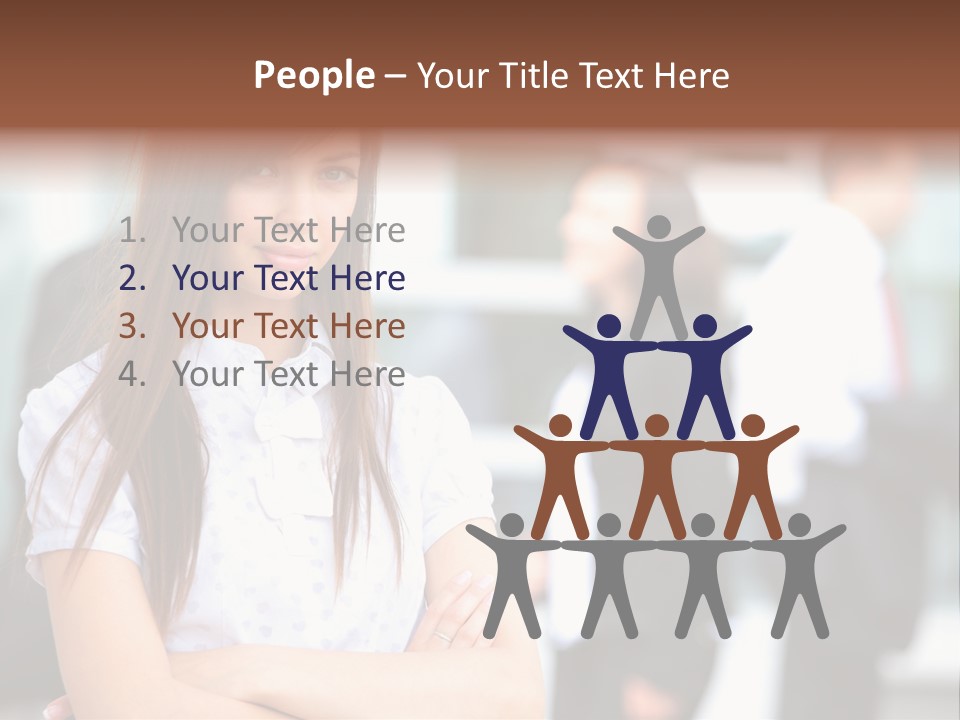 Looking Face Work PowerPoint Template