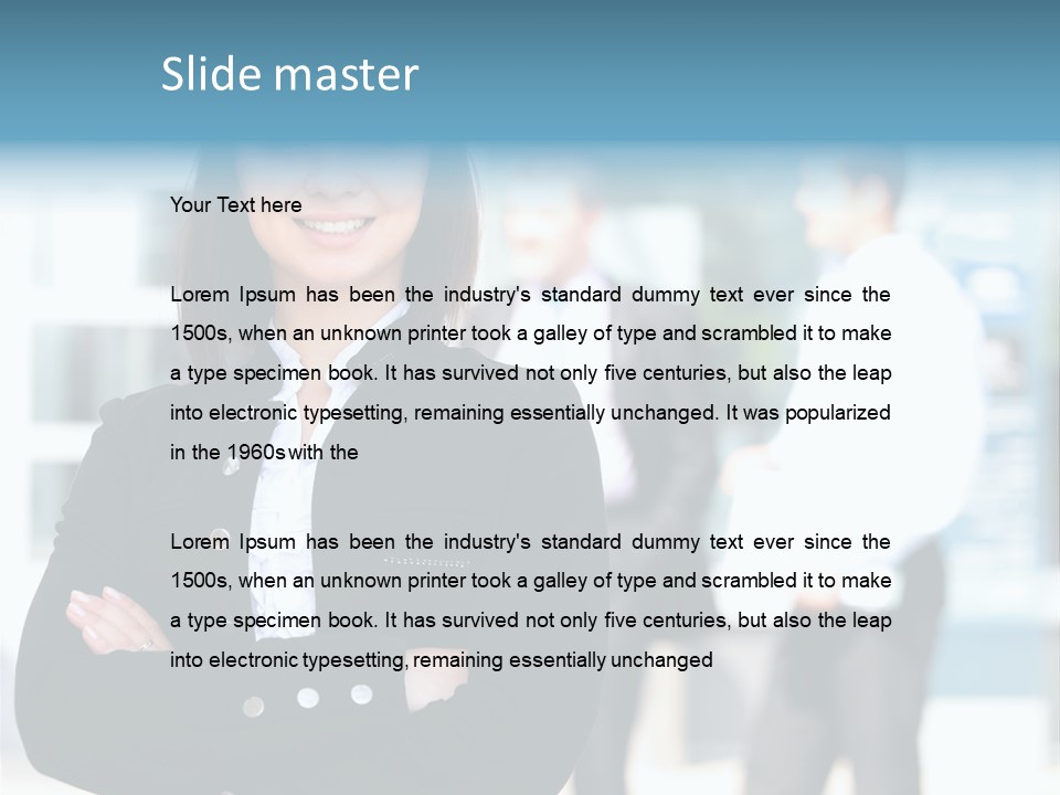 Leader White Beautiful PowerPoint Template