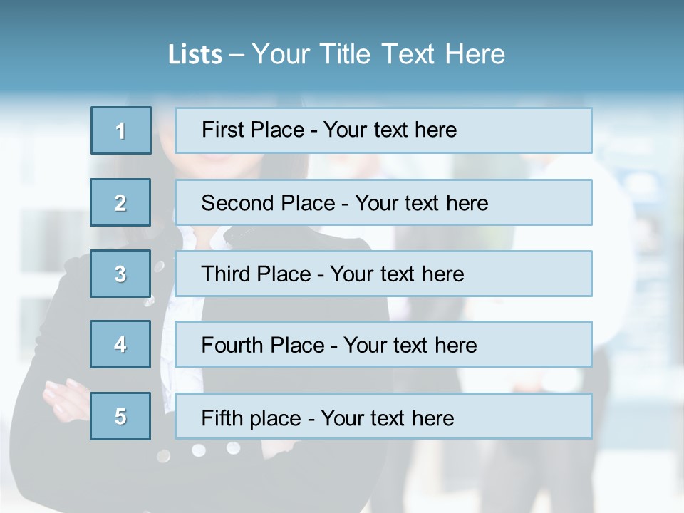 Leader White Beautiful PowerPoint Template