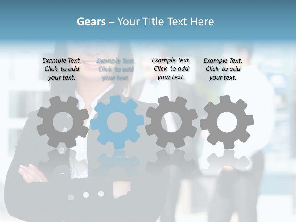 Leader White Beautiful PowerPoint Template