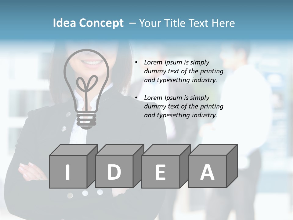 Leader White Beautiful PowerPoint Template