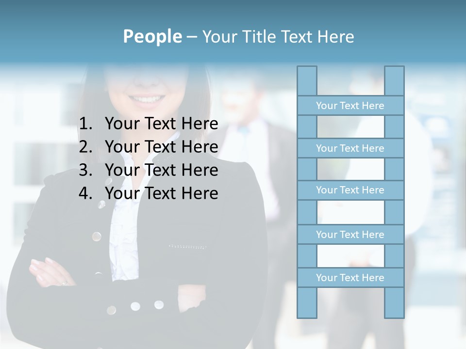 Leader White Beautiful PowerPoint Template