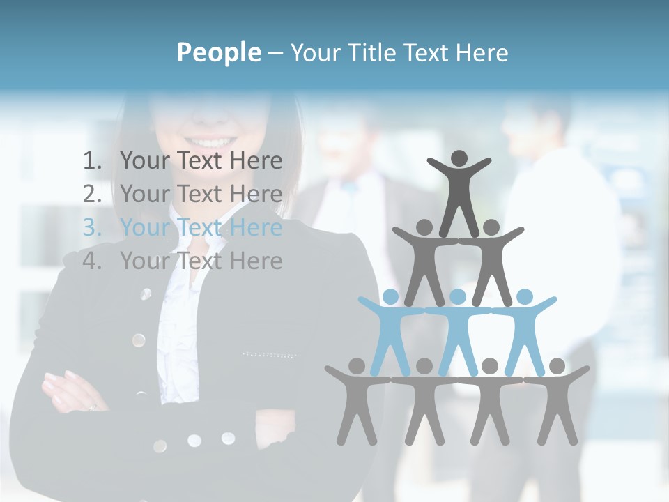 Leader White Beautiful PowerPoint Template