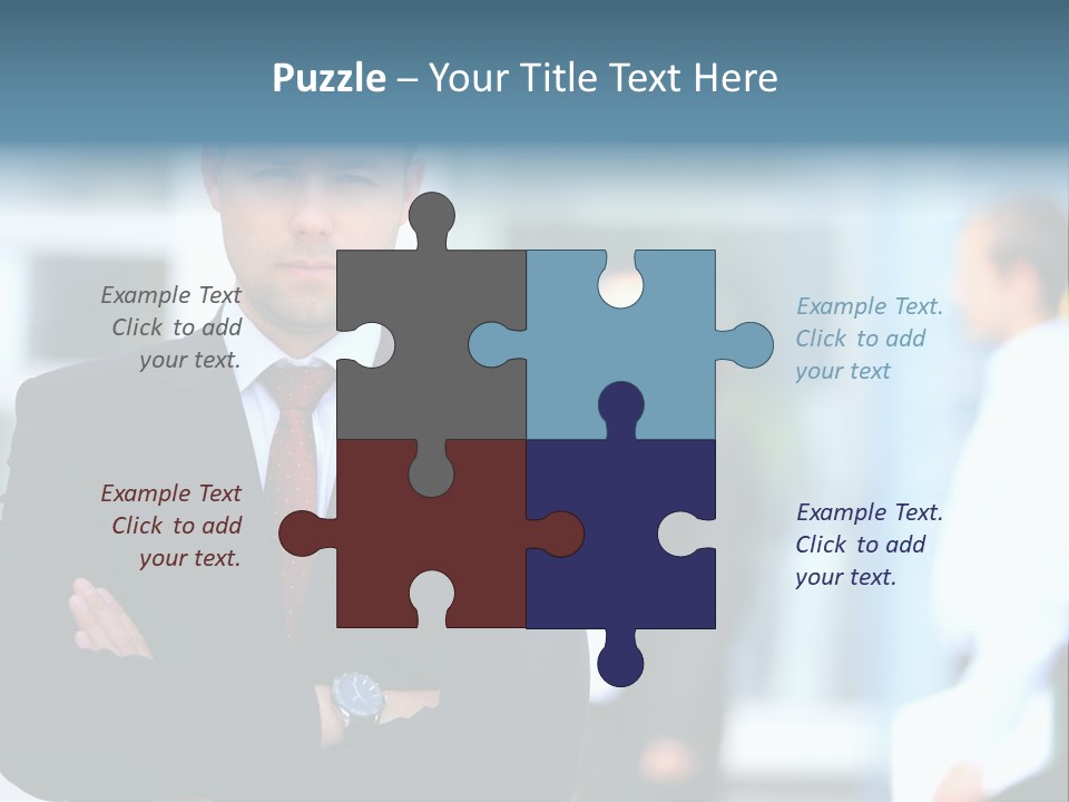 Girl Standing Human PowerPoint Template