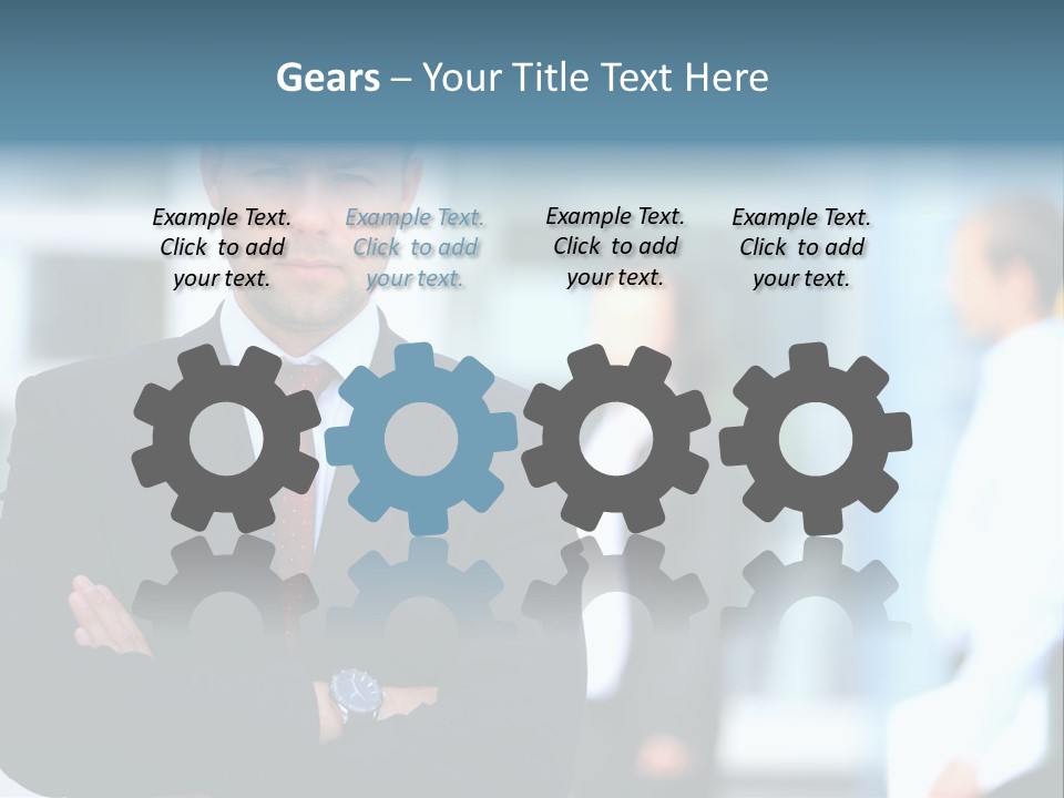 Girl Standing Human PowerPoint Template